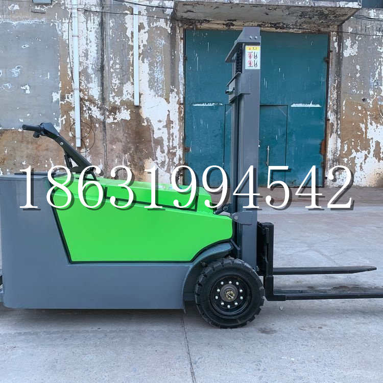 临高县小型电动叉车1吨2吨步行站驾式电瓶堆高充电装卸车液压升降车铲车